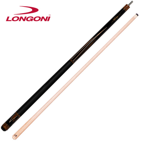 Longoni Flames Leather Pool Cue w/S2 Shaft