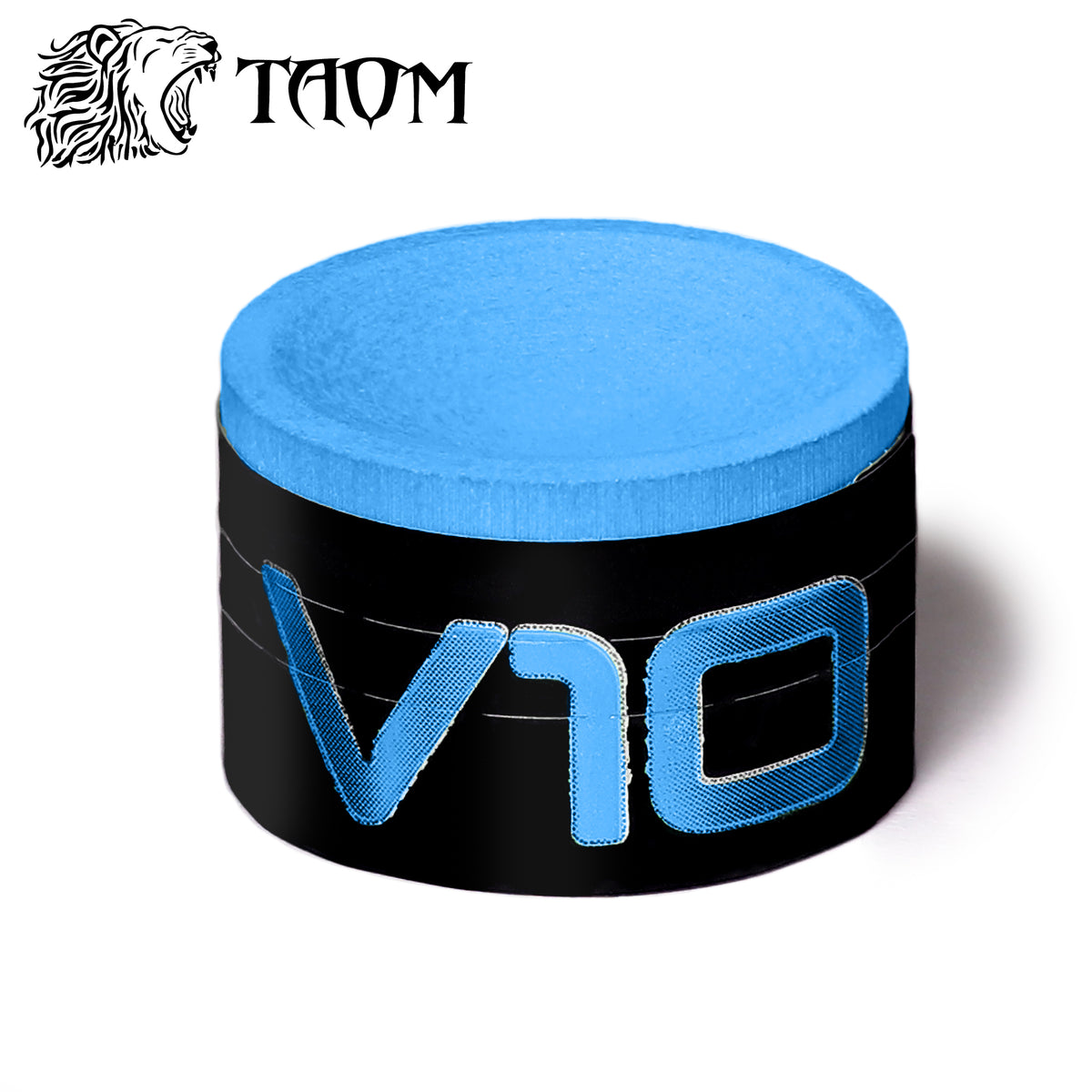 Taom Magnetite Combo Billiard Chalk Holder and V10 Chalk Blue