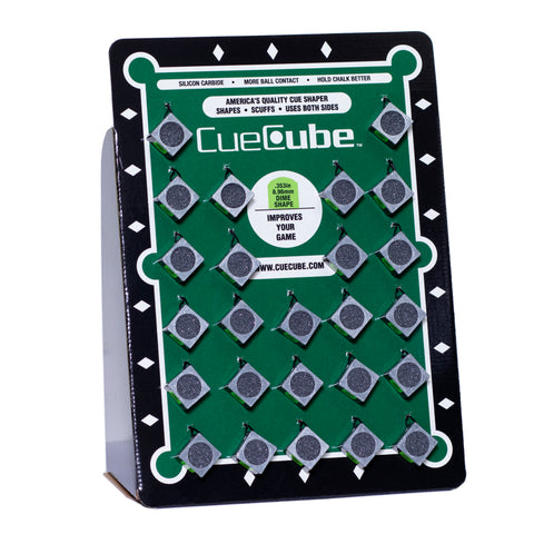 Cue Cube Dime Radius (.353") Silver, Counter Display (25 pcs)
