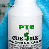 Cue Silk PTC Pool Table Cleaner 16 oz w/Microfiber cloth
