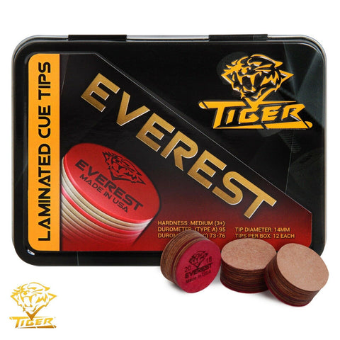 Tiger Everest Cue Tip Ø14mm Medium 1 pc