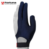 Fortuna Billiard Glove Classic w/Strap Blue M/L
