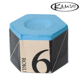 Kamui Roku Billiard Chalk Blue 1 pc w/Bullet Chalk Holder