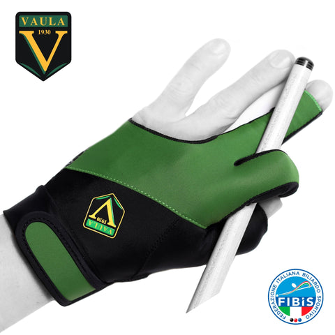 Vaula Pro Billiard Glove for Left Hand Green M