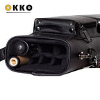 OKKO Billiard Hard Deluxe Oval Case Croco Black 3x5