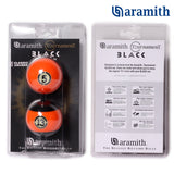 Aramith Tournament Black No.5 and No.13 Pool Balls 2 1/4" in a blister
