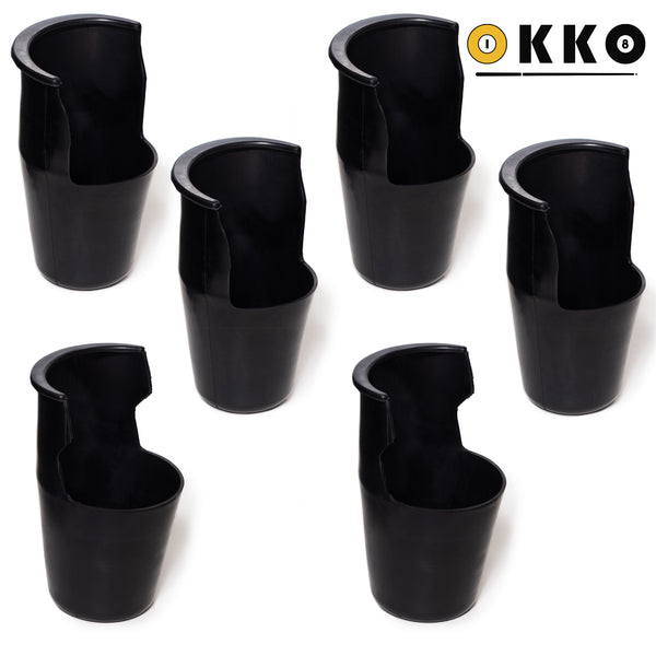 OKKO Pool Table Heavy Duty Rubber Pockets, Set of 6