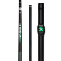 McDermott Vanquish Mach 1 Carbon Fiber Break Pool Cue Linen Wrap  FREE Hard Case