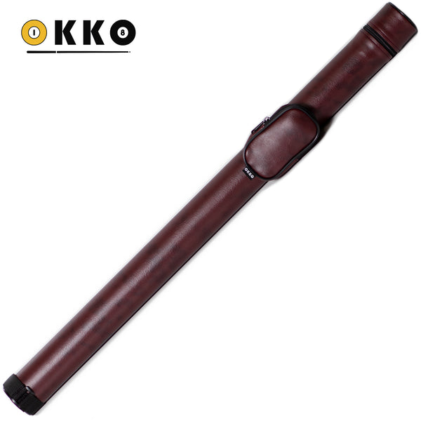 OKKO Billiard Hard Round Case Burgundy 1x1