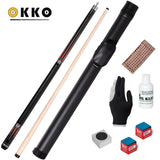 OKKO B-4 Pool Cue w/Maple Shaft, 21 oz, w/Cue Case and Accessories