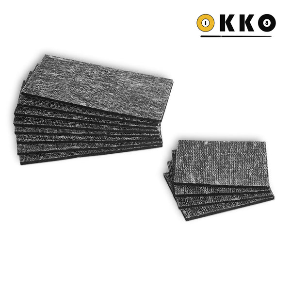 OKKO Cushion Rubber Facings 3/16",Rectangular, Set of 12