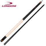Longoni Sparkle Curly Pool Cue w/Luna Nera Shaft