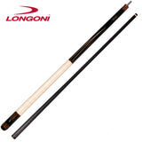 Longoni Flames Wood Pool Cue w/Luna Nera Shaft