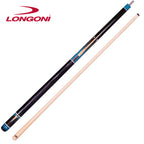 Longoni Galaxy Cyan Lizard Style Leather Pool Cue w/S20 Shaft