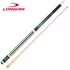 Longoni Black Mamba II Leather Strips Pool Cue w/S20 Shaft