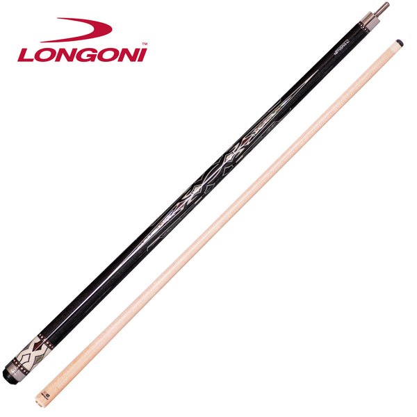 Longoni Nirvana 2 Nox Silver Pool Cue w/S2 Shaft