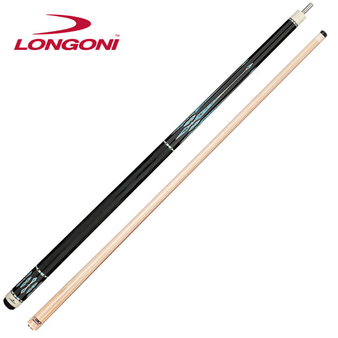 Longoni Black Mamba II Lizard Style Leather Pool Cue w/S30 Shaft