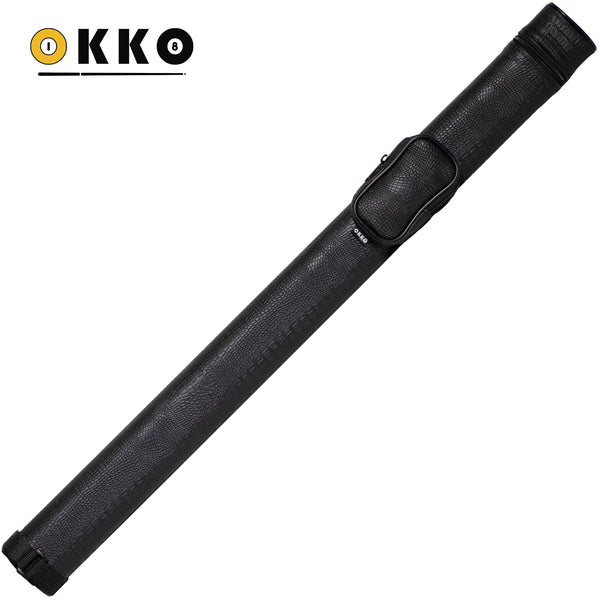 OKKO Billiard Hard Deluxe Oval Case Croco Black 1x1