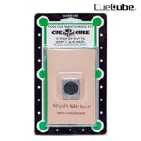 Cue Cube Tip Tool 2 in 1 Silver and Shaft Slicker Combo