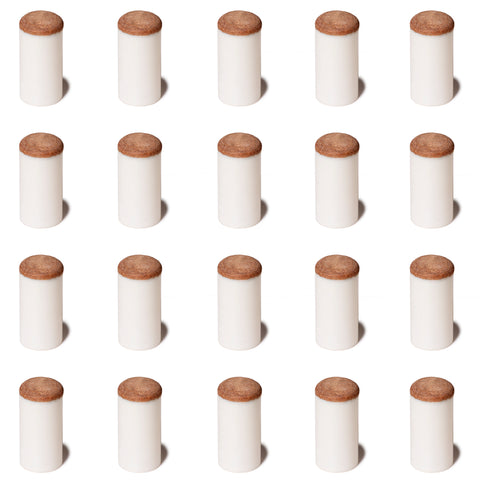 OKKO Billiard Slip-On Tips Ø13mm Medium/Hard, Pack of 20
