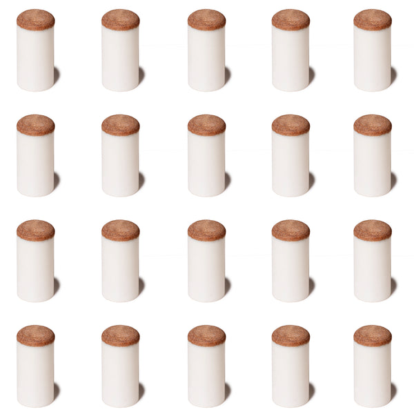 OKKO Billiard Slip-On Tips Ø13mm Medium/Hard, Pack of 20