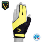Vaula Pro Billiard Glove for Left Hand Yellow XL