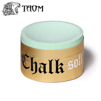 Taom Billiard Soft Chalk Green 1 pc w/Chalk Holder