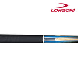 Longoni Galaxy Cyan Elk Style Leather Pool Cue w/S30 Shaft