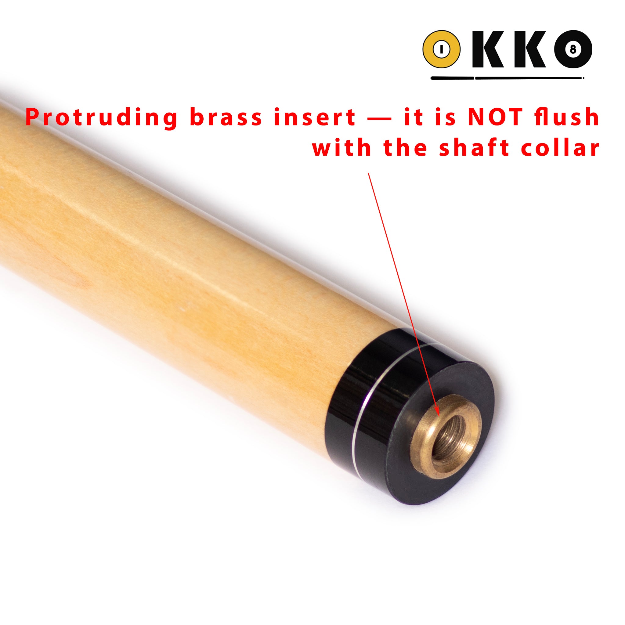 OKKO Maple Shaft for Pool Cues, 5/16