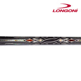 Longoni Nirvana 2 Nox Silver Pool Cue w/S20 Shaft