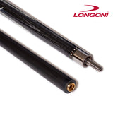 Longoni Nirvana 2 Nox Silver Pool Cue w/Luna Nera Shaft