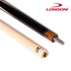 Longoni Flames Leather Pool Cue w/S2 Shaft