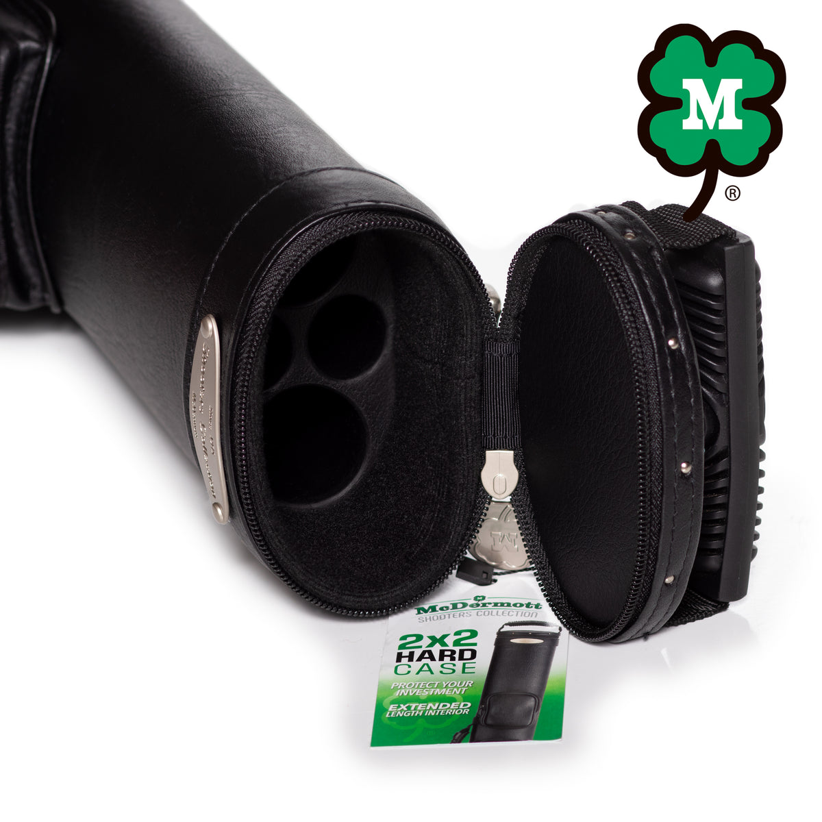 McDermott Shooters Collection Billiard Hard Oval Case Black 2x2 ...