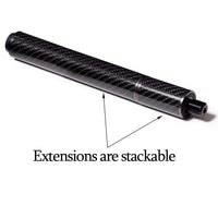 Carbon Fiber Extension with Bumper for Predator Cues 12"