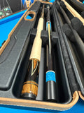 Longoni Skipper Hard Cue Case 2 x 4 w/Shoulder Strap