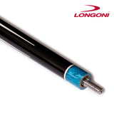 Longoni Galaxy Cyan Lizard Style Leather Pool Cue Butt