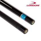 Longoni Galaxy Cyan Lizard Style Leather Pool Cue w/Luna Nera Shaft