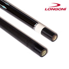 Longoni Black Mamba II Natural Pool Cue w/Luna Nera Shaft