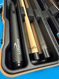 Longoni Skipper Hard Cue Case 2 x 4 w/Shoulder Strap