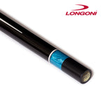 Longoni Galaxy Cyan Lizard Style Leather Pool Cue Butt