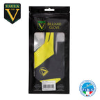 Vaula Pro Billiard Glove for Left Hand Yellow XL