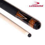 Longoni Flames Leather Pool Cue w/S20 Shaft