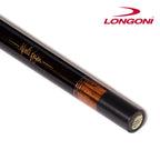 Longoni Flames Leather Stripes Pool Cue Butt