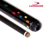 Longoni Black Rainbow Carom Cue w/Luna Nera Shaft