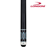 Longoni Black Mamba II Lizard Style Leather Pool Cue w/S2 Shaft