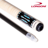 Longoni Black Mamba II Natural Pool Cue w/Luna Nera Shaft