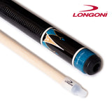 Longoni Galaxy Cyan Lizard Style Leather Pool Cue w/S20 Shaft