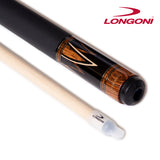 Longoni Flames Leather Pool Cue w/S20 Shaft