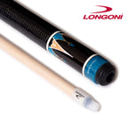 Longoni Galaxy Cyan Lizard Style Leather Pool Cue w/S2 Shaft