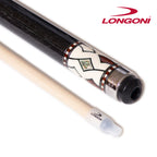 Longoni Nirvana 2 Nox Silver Pool Cue w/S30 Shaft